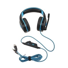EC-062000 Kotion EACH G2000 Fones de ouvido estéreo para jogos de computador Melhor casque fone de ouvido para jogos de graves profundos com microfone de luz LED - Hi Tech Tecnologia