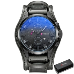 Relógios Masculinos Curren Relógios Masculinos 2018 Top Brand Luxo Exército Militar Steampunk Esportes Masculino Quartzo Relógio Masculino Hodinky Relojes Hombre - loja online