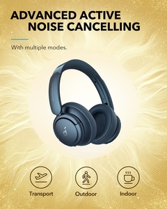 Soundcore by Anker Life Q35 Multi Mode Active Noise Canceling Fones de ouvido bluetooth sem fio, Hi-Res, 40H Playtime, Clear Calls - comprar online