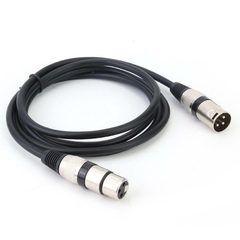 1.8M DMX Stage DJ Cabo Macho para Fêmea XLR 3Pin Cabo de Áudio Conector Fio Para Microfone Mixer Amplificador - comprar online