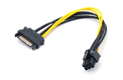 Imagem do RGEEK 6pcs VER009 USB 3.0 PCI-E Riser VER 009S Express 1X 4x 8x 16x Extender Riser Cartão Adaptador SATA 15pin para 6 pinos Cabo de alimentação