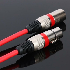 1.8M DMX Stage DJ Cabo Macho para Fêmea XLR 3Pin Cabo de Áudio Conector Fio Para Microfone Mixer Amplificador - comprar online