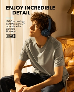 Soundcore by Anker Life Q35 Multi Mode Active Noise Canceling Fones de ouvido bluetooth sem fio, Hi-Res, 40H Playtime, Clear Calls