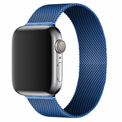 laço magnético para Apple watch band 45mm 41mm 44mm 42mm 40mm 38mm pulseira de metal para iwatch apple watch 7 SE 6 5 4 3 2 pulseira - Hi Tech Tecnologia