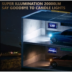 Lâmpada H7 Lâmpadas LED H4 Farol do carro 4300K 6000K 8000K 20000LM H1 9005 HB3 9006 HB4 9012 H8 H9 H11 Lâmpadas de neblina Canbus - comprar online
