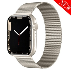 laço magnético para Apple watch band 45mm 41mm 44mm 42mm 40mm 38mm pulseira de metal para iwatch apple watch 7 SE 6 5 4 3 2 pulseira - comprar online