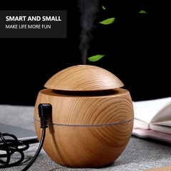 130 ml usb difusor de aroma ultrassônico umidificador de névoa fria purificador de ar 7 mudança de cor led luz noturna para escritório em casa - Hi Tech Tecnologia