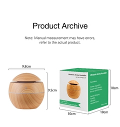 130 ml usb difusor de aroma ultrassônico umidificador de névoa fria purificador de ar 7 mudança de cor led luz noturna para escritório em casa - loja online