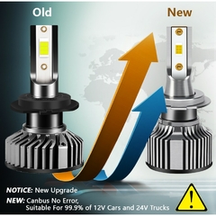 Imagem do Lâmpada H7 Lâmpadas LED H4 Farol do carro 4300K 6000K 8000K 20000LM H1 9005 HB3 9006 HB4 9012 H8 H9 H11 Lâmpadas de neblina Canbus