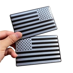 Emblema do carro da bandeira americana 3D dos EUA decalques de acrílico de espessura do veículo tático emblema militar adesivo para caminhão de carro de alta qualidade - loja online