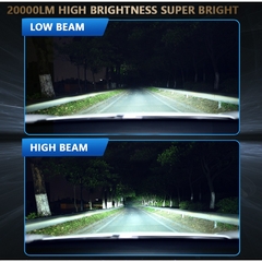 Lâmpada H7 Lâmpadas LED H4 Farol do carro 4300K 6000K 8000K 20000LM H1 9005 HB3 9006 HB4 9012 H8 H9 H11 Lâmpadas de neblina Canbus