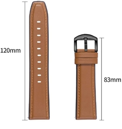 DKPLNT 20/22mm pulseira de couro genuíno para amazfit gts 2/2e/gts2 mini/gtr 42mm 47mm/gtr2/2e/stratos 2/3 pulseira relógio - comprar online