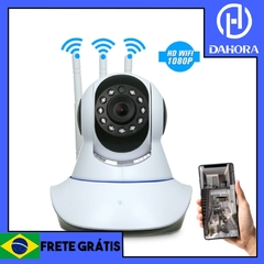 Câmera IP 3 Antenas Wifi Sem Fio 3ª Geração Visão Noturna