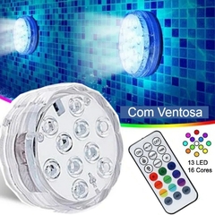Luminária de piscina LED RGB 10 LEDs decoração à prova de água