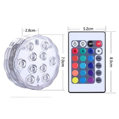 Luminária de piscina LED RGB 10 LEDs decoração à prova de água - loja online