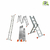 Escalera Plegable Aluminio Reforzada Articulada 4x4 4.70m LE400