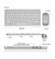 TECLADO XTRAD SEM FIO COM MOUSE 2.4G HK8850 - Eletrônica Paraibuna 
