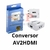 CONVERSOR AV2HDMI COM CABO HDMI + CABO RCA - Eletrônica Paraibuna 