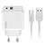 CARREGADOR KAIDI USB+USB-C COM CABO USB-C 20W KD-670CC - comprar online