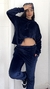 Conjunto plush, con pantalon babucha talle 2 negro