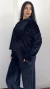 Conjunto de plush con pantalón palazo y buzo capucha ,talle 2