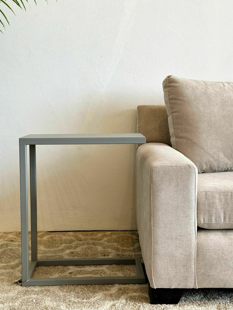 Mesa de arrime hierro gris claro