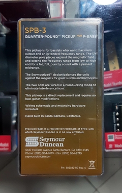 Seymour Duncan SPB-3 Quarter Pound For Precision - Tone Master I Venda de Captadores para Guitarra I Captadores para Baixo