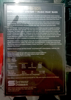 Seymour Duncan SMB-4DS Pickup + Preamp for Music Man - comprar online