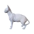 Gato Sphynx em Pé Estátua Geométrica 3D - comprar online