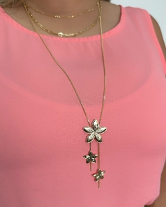 Conjunto Flores banhado a ouro 18k - comprar online