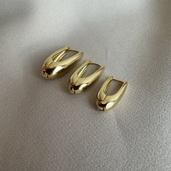 Trio de argolas banho ouro 18k - MISSY SEMIJOIAS