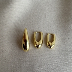 Trio de argolas banho ouro 18k na internet