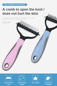 Escova para cães de estimação removedor de pêlos para cães pente para gatos escova de cuidados e cuidados para cabelos longos e curtos emaranhados suprimentos para cães itens para animais de estimação - comprar online