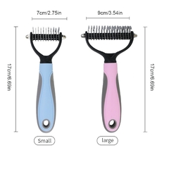 Imagem do Escova para cães de estimação removedor de pêlos para cães pente para gatos escova de cuidados e cuidados para cabelos longos e curtos emaranhados suprimentos para cães itens para animais de estimação