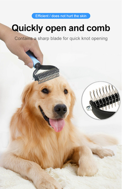 Escova para cães de estimação removedor de pêlos para cães pente para gatos escova de cuidados e cuidados para cabelos longos e curtos emaranhados suprimentos para cães itens para animais de estimação na internet