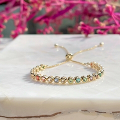 Pulseira Cristal Paraiba Inteira Bolinhas na internet
