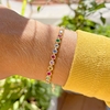 Pulseira Cristal Rubi Inteira Bolinhas