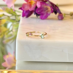 Anel Bolinhas Cristal - comprar online