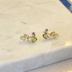Brinco Cristal Peridoto Confete na internet