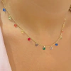 Colar Cristal Ametista Pedrinhas