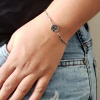 Pulseira Difusora de Aromas Árvore da Vida Prata