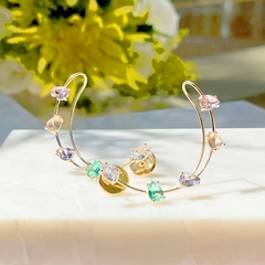 Imagem do Brinco Ear Cuff Gotas Cristal