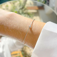 Bracelete Zircônia Branca Banho de Diamante na internet