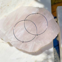 Brinco Argola Banho de Diamante na internet