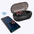 Fones de ouvido sem fio Bluetooth V5.0 TWS Fones de ouvido sem fio Bluetooth fones de ouvido música esportes esportes à prova d'água com microfone na internet