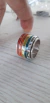 Imagen de anillo Arcoiris plata peruana