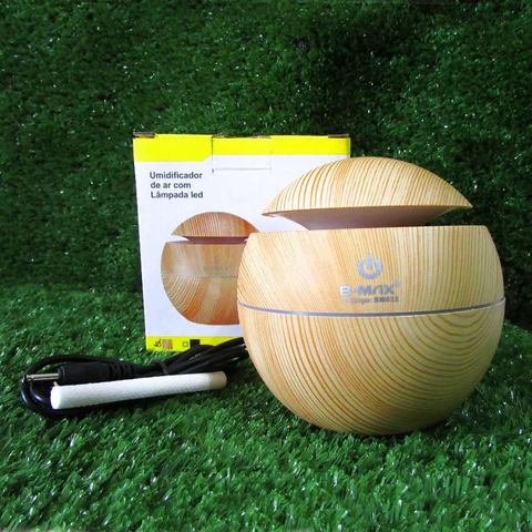 Umidificador e Difusor de Aromas com Led USB BM032 130ml - Marfim