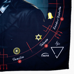 Toalha Altar Tarot Tecido Jogo Cartas Exu Guardiao 70x70cm - comprar online