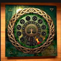 Toalha para Tarot das Bruxas Baralho Cigano Astrológica Signos e Planetas 70X70 na internet