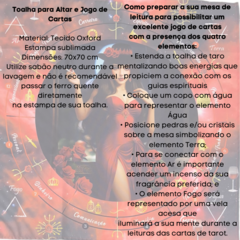 A Legitima Toalha Tecido Jogo Cartas Pomba Gira Luxo 70x70cm - loja online